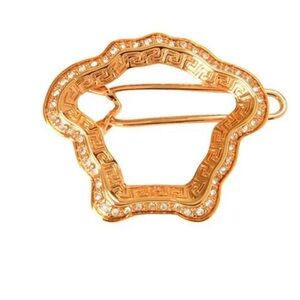 Versace Gold Medusa hair clip